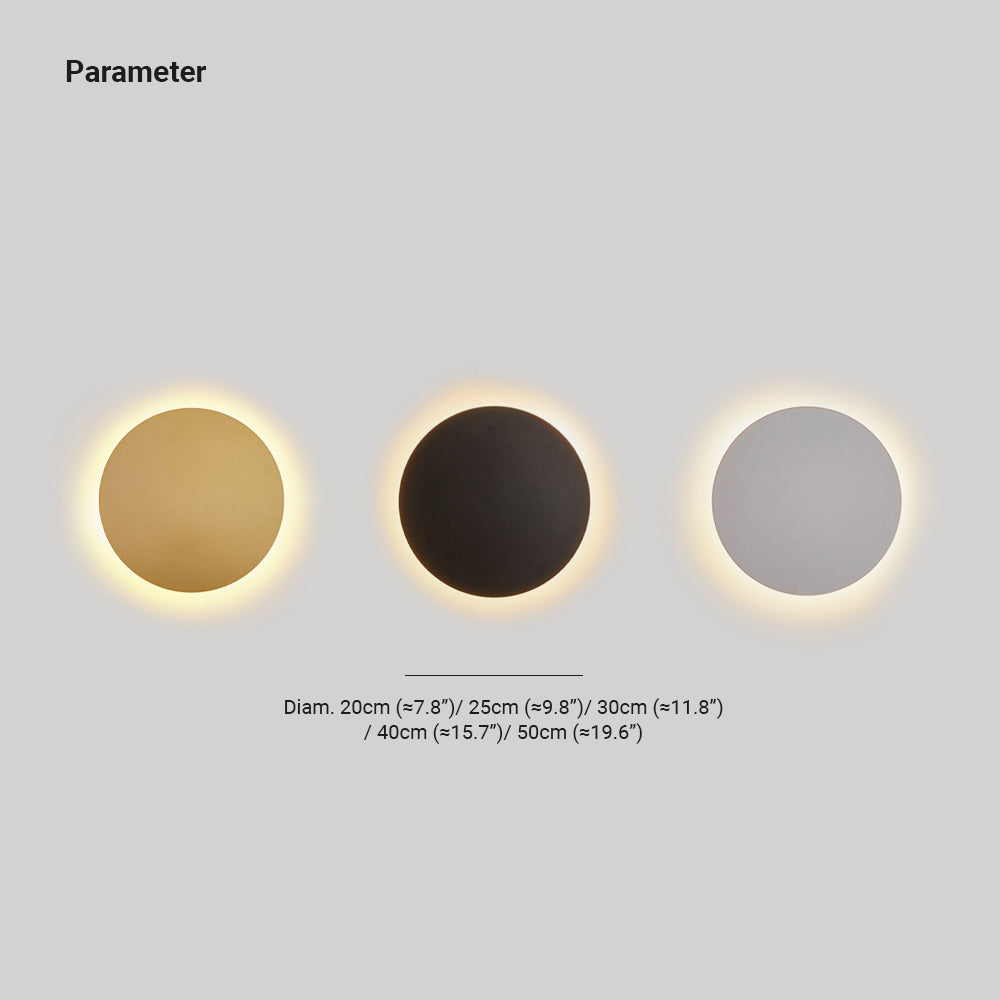 RoundRadiance | Moderne Metallvegglampe for Sidebord og Stue