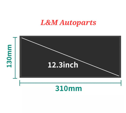 Model S/X instrumentpanel LCD-skjerm generasjon 2 12,3 tommer for MCU1 og MCU2