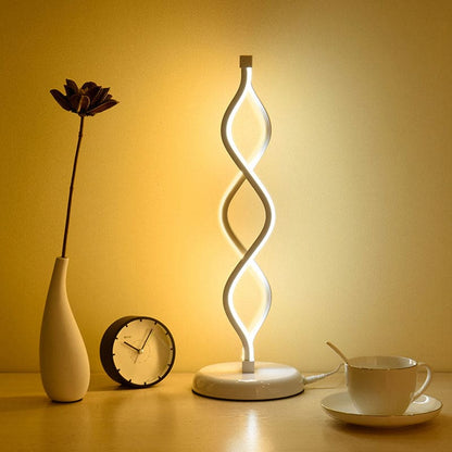 SpiralGlow | LED Tavlelampe i Hvitt