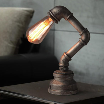 Alessio | Vintage Industriell Sylinderformet Bordlampe