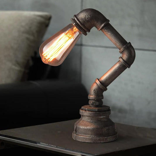 Alessio | Vintage Industriell Sylinderformet Bordlampe