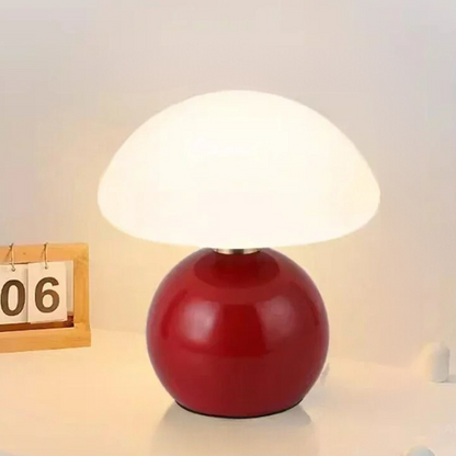 CreamMushroom | Liten Keramikkbordlampe