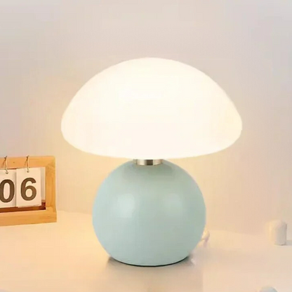CreamMushroom | Liten Keramikkbordlampe