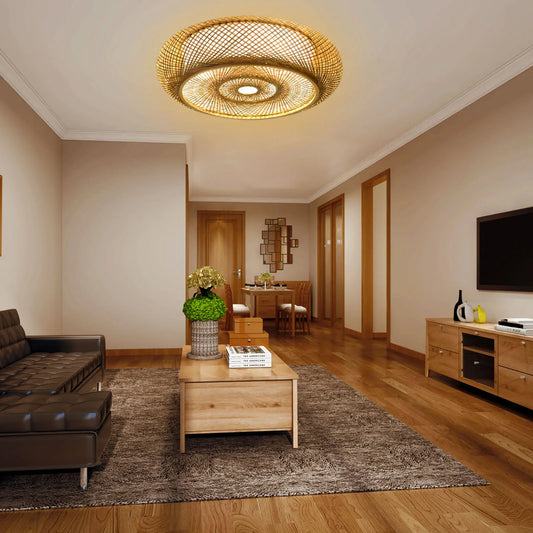 BambooAura  | Zen Taklampe Laget av Bambus