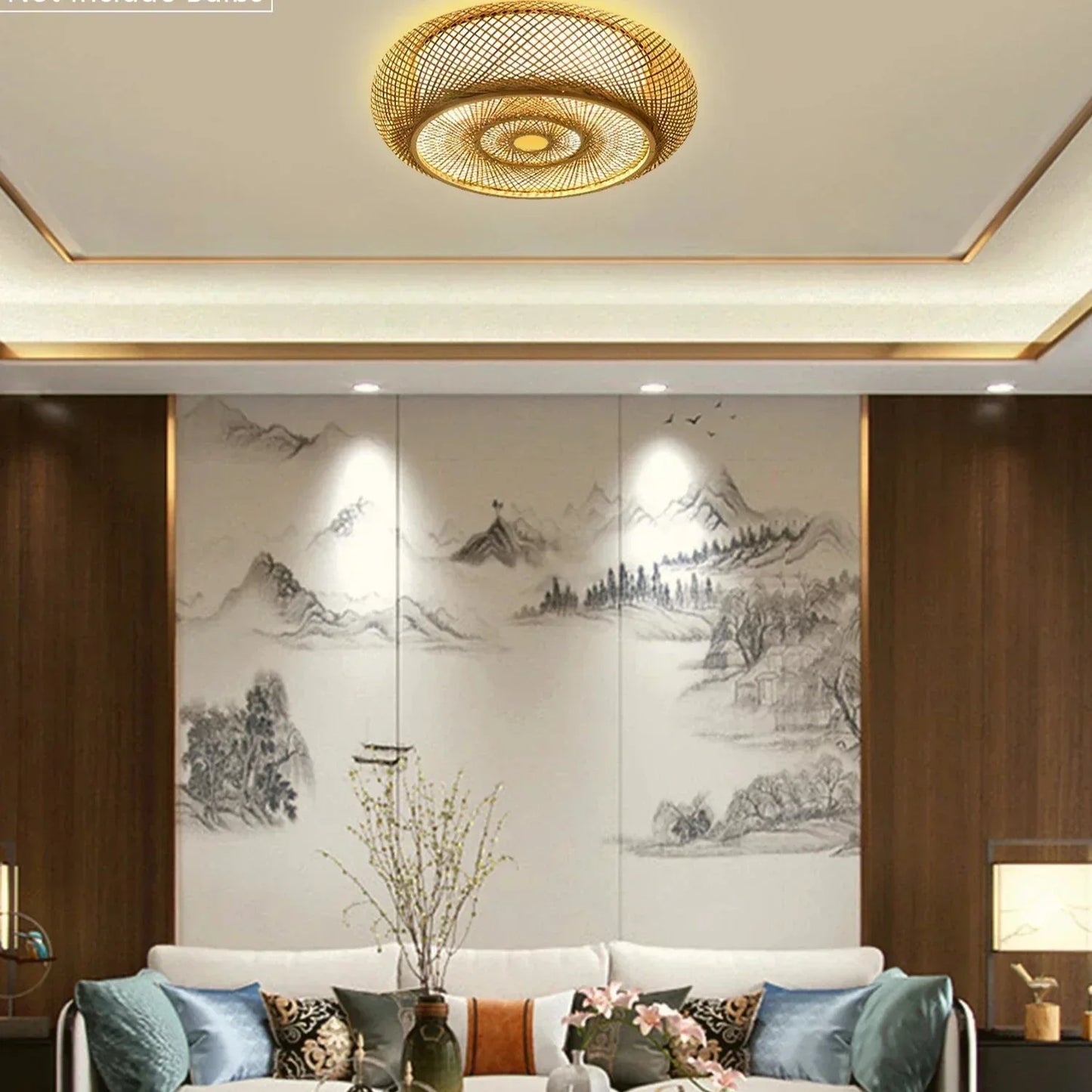 BambooAura  | Zen Taklampe Laget av Bambus