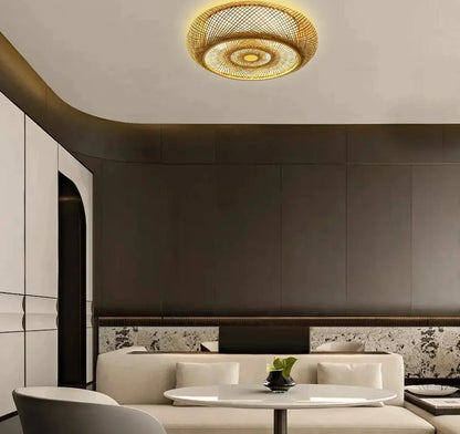 BambooAura  | Zen Taklampe Laget av Bambus