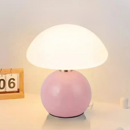 CreamMushroom | Liten Keramikkbordlampe
