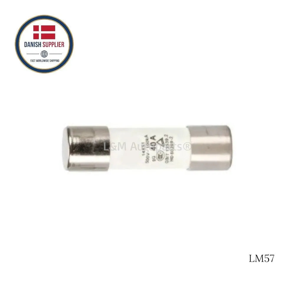 Tesla-sikring 14 x 51 mm 40 A 500V – 100KA, Sikring for PTC-VARMER, A/C-kompressor erstatning 50-124-06 40A Sikring, Ultra Rapid, 40a, 14x51mm