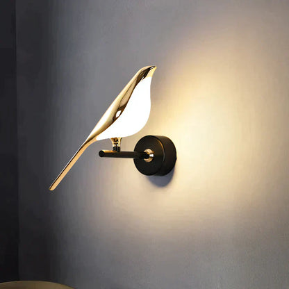 BirdGlow | Skandinavisk LED-Vegg lampe med Fugledesign
