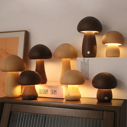 RadiantMushroom | Elegant Sopp-stil Bordlampe