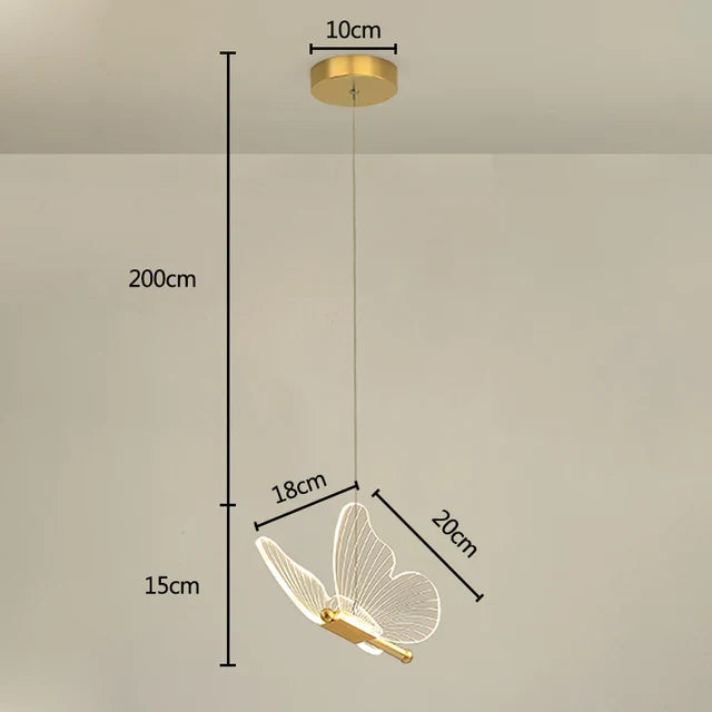 Butterflya | Elegant LED-lampe med Sommerfugl-design