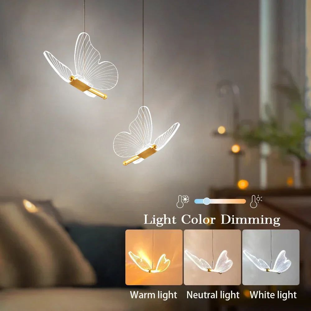 Butterflya | Elegant LED-lampe med Sommerfugl-design