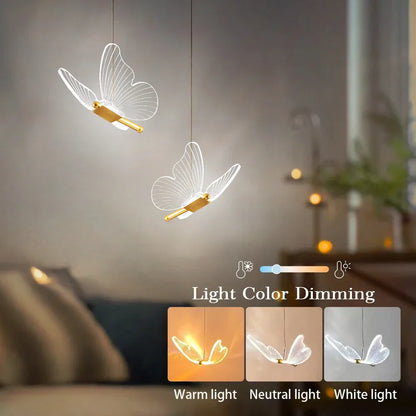 Butterflya | Elegant LED-lampe med Sommerfugl-design