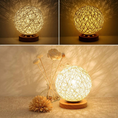 RattanLuxe | Elegant Lampe i Naturlig Rattan