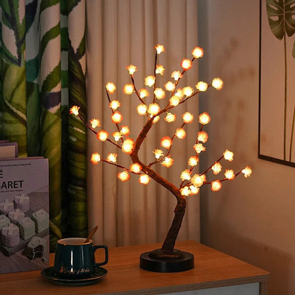 RoseTreeLight | LED Blomsterlampe med Bonsai-estetikk