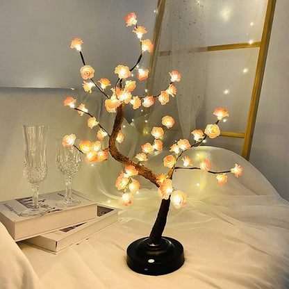 RoseTreeLight | LED Blomsterlampe med Bonsai-estetikk