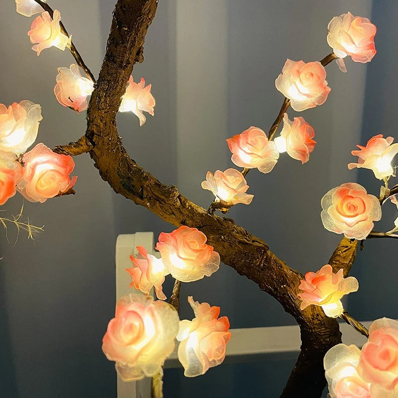 RoseTreeLight | LED Blomsterlampe med Bonsai-estetikk
