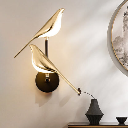 BirdGlow | Skandinavisk LED-Vegg lampe med Fugledesign