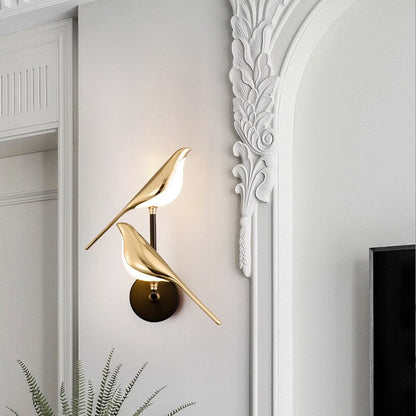 BirdGlow | Skandinavisk LED-Vegg lampe med Fugledesign