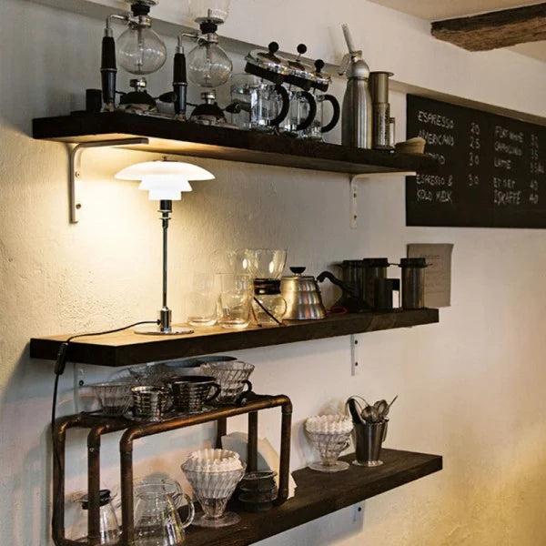 MetalFusion | Stilren Bordlampe med Lagdelt Design