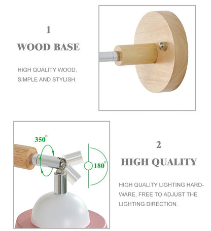 FlexiCollin | Roterende Vegglampe med Praktisk Kjedebryter