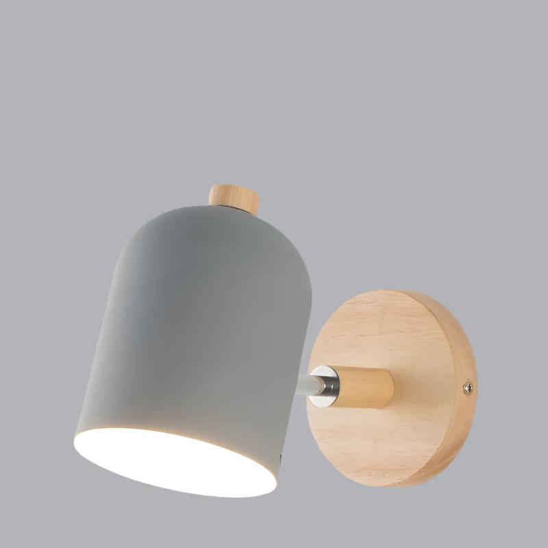 LumoWood | Skandinavisk Trevegglampe med Hengefunksjon