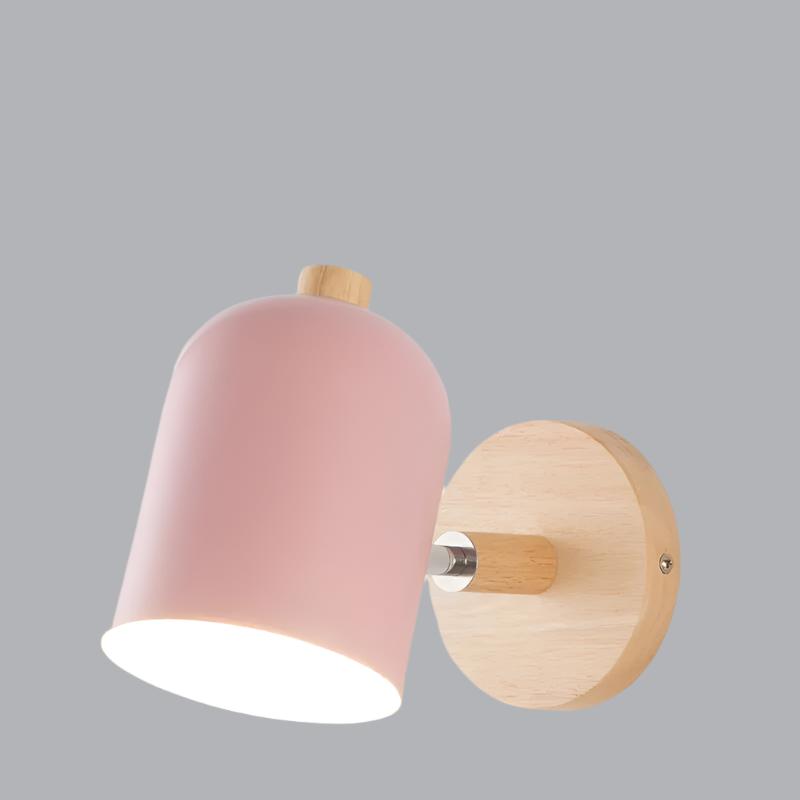 LumoWood | Skandinavisk Trevegglampe med Hengefunksjon